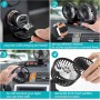 Ventilador Coche Doble Cabeza 360° Rotación Ventiladores, USB Ventilador Silencioso Potente 2 Velocidades Mini Ventiladors Mesa