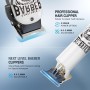 BESTBOMG Maquina Cortar Pelo Profesional, Maquina Barbero Hombre & Máquina de Afeitar Eléctrica, Cortapelos Kit con 10 Peine