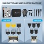BESTBOMG Maquina Cortar Pelo Profesional, Maquina Barbero Hombre & Máquina de Afeitar Eléctrica, Cortapelos Kit con 10 Peine