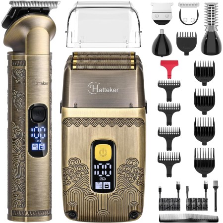Hatteker Cortadora De Pelo, Afeitadora, Navaja Nasal, Recortadora De Cuchillas T, Kit De Belleza Corporal Impermeable,