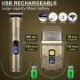 Hatteker Cortadora De Pelo, Afeitadora, Navaja Nasal, Recortadora De Cuchillas T, Kit De Belleza Corporal Impermeable,