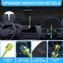 OVOISSTIY Parasol Coche Delantero, Parasol Paraguas Coche Delantero con Anti UV Rayos y Aislamiento Térmico, Sombrilla Plegable