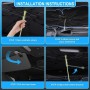 OVOISSTIY Parasol Coche Delantero, Parasol Paraguas Coche Delantero con Anti UV Rayos y Aislamiento Térmico, Sombrilla Plegable