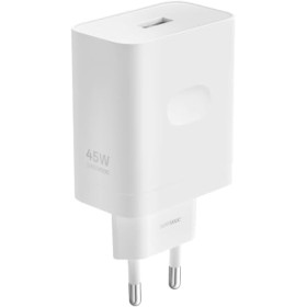 OPPO Cargador SUPERVOOC 45W - USB, Carga Rápida, Cargador Original OPPO, Cable no Incluido - Blanco