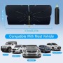 OVOISSTIY Parasol Coche Delantero, Parasol Paraguas Coche Delantero con Anti UV Rayos y Aislamiento Térmico, Sombrilla Plegable