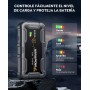 Arrancador de Baterias de Coche, Arrancador de Coches Portatil 6000A, 12V Jump Starter (hasta Todo Gas o Diésel de 10,0L), Clips