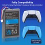 Batería para controlador PS5, Hisewen 2650 mAh LIP1708 PS5, batería de repuesto para mando inalámbrico Sony Playstation 5