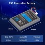 Batería para controlador PS5, Hisewen 2650 mAh LIP1708 PS5, batería de repuesto para mando inalámbrico Sony Playstation 5