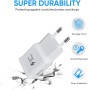 2-Pack Cabeza Cargador, Adaptador de Enchufe de Carga USB 5V/2A Compatible con Samsung Galaxy S23 S22 S21 S20 S10 S10e S7 S8