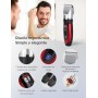 GHB Maquina de Cortar Pelo Cortapelos Hombre con 2 Baterías 14 piezas para Hombres Niños Salón Peluquería en Casa