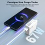 Cargador USB y Cable USB C para Xiaomi Redmi Note 14S 13 12 Pro 11S 5G,6A 67W Carga Turbo Adaptador de Cargador y Cable Tipo C