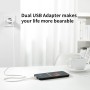 4-Pack Enchufe USB, 2.1A/5V Cargador for iPhone 14 13 12 11 Pro MAX XS XR X 8 7 6 6S Plus SE 5 5S Pad Samsung Galaxy, Adaptador