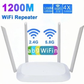 Enrutador Wi-Fi AC1200, enrutador Gigabit Ethernet de doble banda, 2,4