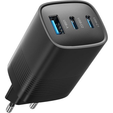 Cargador 67W USB - C Rápido, Cargador de 3 Puertos Rápido (GAN PPS), Cargador para MacBook Pro/Air, DELL XPS 13, Lenovo y ASUS,