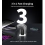 Cargador 67W USB - C Rápido, Cargador de 3 Puertos Rápido (GAN PPS), Cargador para MacBook Pro/Air, DELL XPS 13, Lenovo y ASUS,