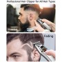 SOBEAU Maquina de Cortar Pelo Hombre, Cortapelos Hombre Profesional, Recortadora de Barba, Cortador Peluquería Clippers Kit,