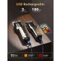 Singphere Maquina de Cortar Pelo Hombre - Cortapelos Hombre Profesional con 7 Peines Guía, Recargable, Pantalla LED - Kit de