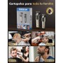 Singphere Maquina de Cortar Pelo Hombre - Cortapelos Hombre Profesional con 7 Peines Guía, Recargable, Pantalla LED - Kit de