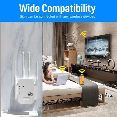 Repetidor WiFi extensor inalámbrico 1200Mbps amplificador WiFi 5G 2,4G