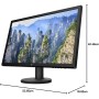 HP V24ie G5 - Monitor de 24" Full HD (1920 x 1080, 75Hz, 5ms, IPS, 16:9, AMD FreeSync, Low Blue Light, HDMI, VGA, DisplayPort,