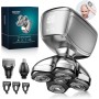 Kensen Afeitadora Cabeza Hombre 3 en 1, IPX6 Impermeable Maquina Afeitar Cabeza para Calvo con Cabezales Magnéticos 5D,