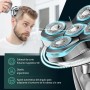 Kensen Afeitadora Cabeza Hombre 3 en 1, IPX6 Impermeable Maquina Afeitar Cabeza para Calvo con Cabezales Magnéticos 5D,