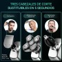 Kensen Afeitadora Cabeza Hombre 3 en 1, IPX6 Impermeable Maquina Afeitar Cabeza para Calvo con Cabezales Magnéticos 5D,