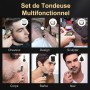 YIDON Maquina de Afeitar Hombre, Maquina de Cortar Pelo Hombre, Cortapelos con LED, Recortadora de Barba, Afeitadora Electrica