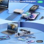 430W Cargador USB Multiple, 8 Ports 100W PD GAN IV Cargador Carga Rápida QC PPS,Enchufes USB C Alimentador Multiple Tipo c