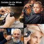 CIICII Maquina Cortar Pelo Profesional, Cortapelos Hombre & Recortadora de Barba (12Pcs/ Inalámbrico/Recargable/USB/LCD