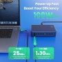 430W Cargador USB Multiple, 8 Ports 100W PD GAN IV Cargador Carga Rápida QC PPS,Enchufes USB C Alimentador Multiple Tipo c
