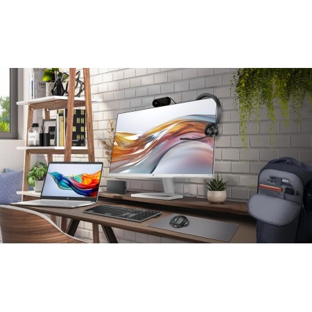 HP 524sa- Monitor de 23.8" FHD con Altavoces Integrados (1920x1080, IPS, 100 Hz, 5ms, 99% sRGB, 300 Nits, contraste 1500:1)