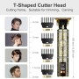 Máquina de Afeitar Hombre con Pantalla LED, Máquina de Cortar Pelo Hombre Inalámbrica con Hoja T y 4 Peines-Guía, Maquinilla de