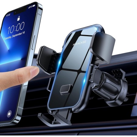 Miracase Soporte Móvil Coche Universal del Aire Ventilación, Compatible con 16 Pro MAX 15 14 13 Plus Mini, Galaxy y Más
