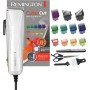 Remington Máquina de Cortar Pelo ColourCut - Cortapelos con Cable, Cuchillas de Acero Inoxidable, 9 Peines, Palanca Selección