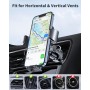 Miracase Soporte Móvil Coche Universal del Aire Ventilación, Compatible con 16 Pro MAX 15 14 13 Plus Mini, Galaxy y Más