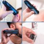 WAHL Self Clip 360 Kit cortapelos - cortapelos automático, sin cable, negro, 10 peines, carga USB, batería de larga duración,