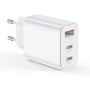 2 Pack Cargador USB C 30W 3-Puertos Enchufe Cargador USBC Tipo c Carga Rapida Carregador Multiple Rapido for iPhone 16 15 14 13