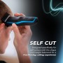 WAHL Self Clip 360 Kit cortapelos - cortapelos automático, sin cable, negro, 10 peines, carga USB, batería de larga duración,