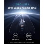 INIU Cargador Coche Carga Rápida 60W Accesorios Coche Interior para iPhone 16 15 Pro MAX Samsung S25 Xiaomi, Cargador Mechero