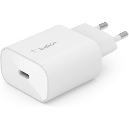 Belkin BoostCharge cargador de pared de 25 W con PPS, cargador USB C, USB-C Power Delivery, carga rápida para iPhone 16, 15,