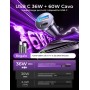 LISEN Cargador Coche Carga Rápida USB C 69W Accesorios Coche para Xiaomi 14t OPPO Cargador Mechero Movil Coche 12V Toma Gadgets