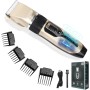 GHONLZIN Cortador de Pelo hombre Professional Cortapelos y Barberos Kit de Corte de Pelo Recargable sin Cable Clippers para