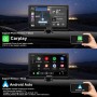 Pantalla Coche, 9" Pantalla Carplay Coche para A-pple y Android con HD Cámara Trasera, Inalámbrica, Navegación GPS, Bluetooth,