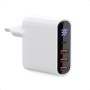 33W USB C Cargador, 4 Puertos Cargador Rápido, Cargador de Pared Adaptador de Corriente Tipo C, Cargador Multiple compatible con