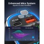 LENCENT Transmisor FM Bluetooth para Coche, Manos Libres Inalámbrico Reproductor MP3 Coche, Adaptador de Radio con Dual USB