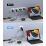 33W USB C Cargador, 4 Puertos Cargador Rápido, Cargador de Pared Adaptador de Corriente Tipo C, Cargador Multiple compatible con