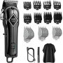 GLAKER Maquina de Cortar Pelo Hombre, Maquina de Afeitar Hombre Cortapelos Hombre Profesional Inalámbrico Cortadora de Pelo y 11