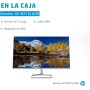 HP M27fq - Monitor de 27" QHD (2560 x 1440, 16:9,75 Hz, 5 ms, VGA, 2 HDMI, Displayport), Plateado