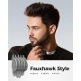 GLAKER Maquina de Cortar Pelo Hombre, Maquina de Afeitar Hombre Cortapelos Hombre Profesional Inalámbrico Cortadora de Pelo y 11